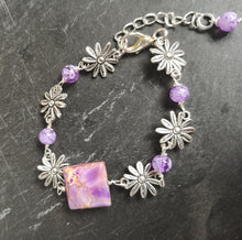 Daisy chain Bracelets, handmade with glass or gemstone beads,